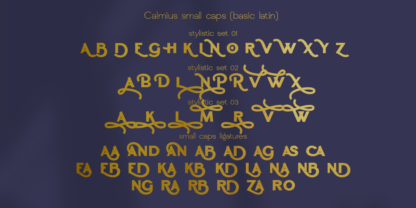 Пример шрифта Calmius Sans High